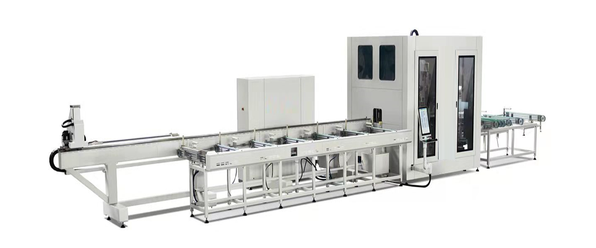 Aluminum plastic profile sawing and milling machining center SJMCX02